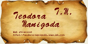 Teodora Manigoda vizit kartica